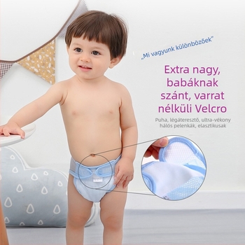 Gyermekeknek szánt inkontinencia nadrág, Class A, vízálló, oldalsó szivárgás elleni védelem, mosható gézzel, 1–3 éveseknek