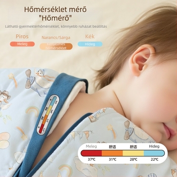 Csecsemő alvózsák – Rajzfilm mintázat; Pamut anyag; Pamut bélés; Pamut töltet; Minden évszakban használható