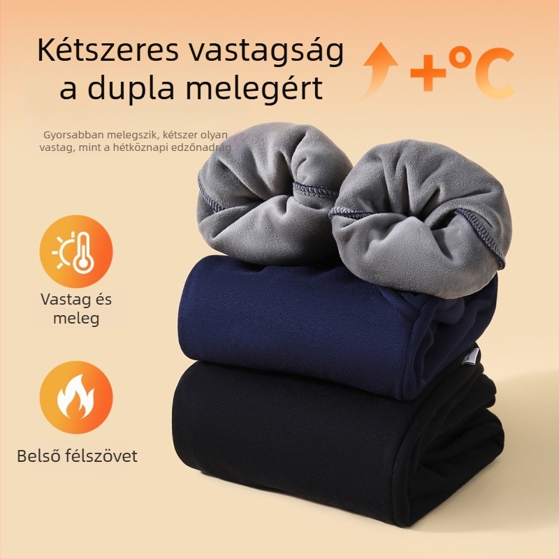 Casual fiúknak készült hosszú nadrág fleece-béléssel, 100% pamut, elasztikus derék, rajzfilm mintázat, őszi-téli szezonra