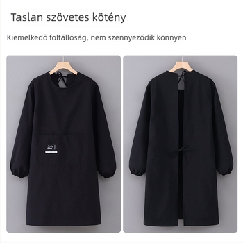 PVC kötény ujjak nélkül a konyhához, szennyeződés elleni felület, Velvet Tower stílus, képekkel nyomtatható minta