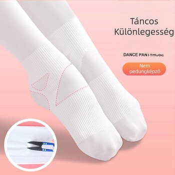 Gyerekeknek szóló tánc harisnyanadrág fleece belsésével, anti-slip balett harisnyanadrág nylonból