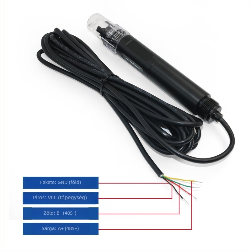 LD758 Online vízminőség-analizátor pH-mérésével — tartomány 0.0–14.0 pH, pontosság ±0.3 pH, DC 9–30V tápegység