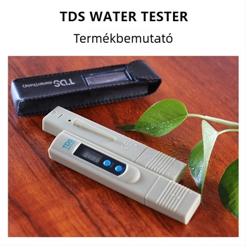 Kétgombos klasszikus vízminőségi teszt toll, TDS-2, 0–9990 ppm, 1 ppm pontosság, 3V tápegység, hordozható TDS-analizátor