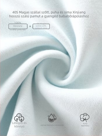 Csecsemő pamut aláöltözet-készlet: felső és alsó, 100% pamut, antibakteriális, uniszex, újszülötteknek