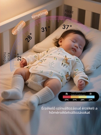 Újszülött pamut felső, uniszex, kerek nyakú, 100% pamut, tavasz–ősz szezon, 0–12 hónap