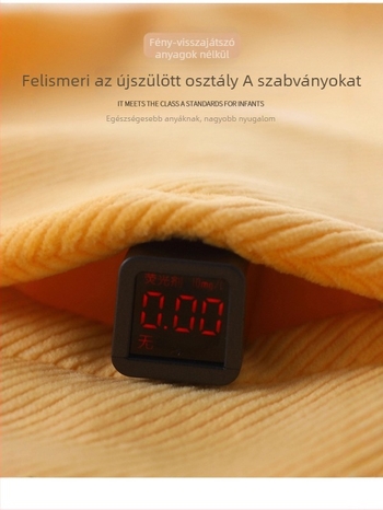 Baba melegítő felső fleece bélésével – 95% poliészter, 5% spandex – kerek nyak – téli uniszex alapréteg