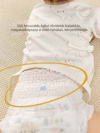 Két darabos újszülött ruhaszett, 100% pamut, hosszú ujjú felső kerek nyakkal, szerzetesi stílusú dizájn, uniszex, tavasz–ősz.