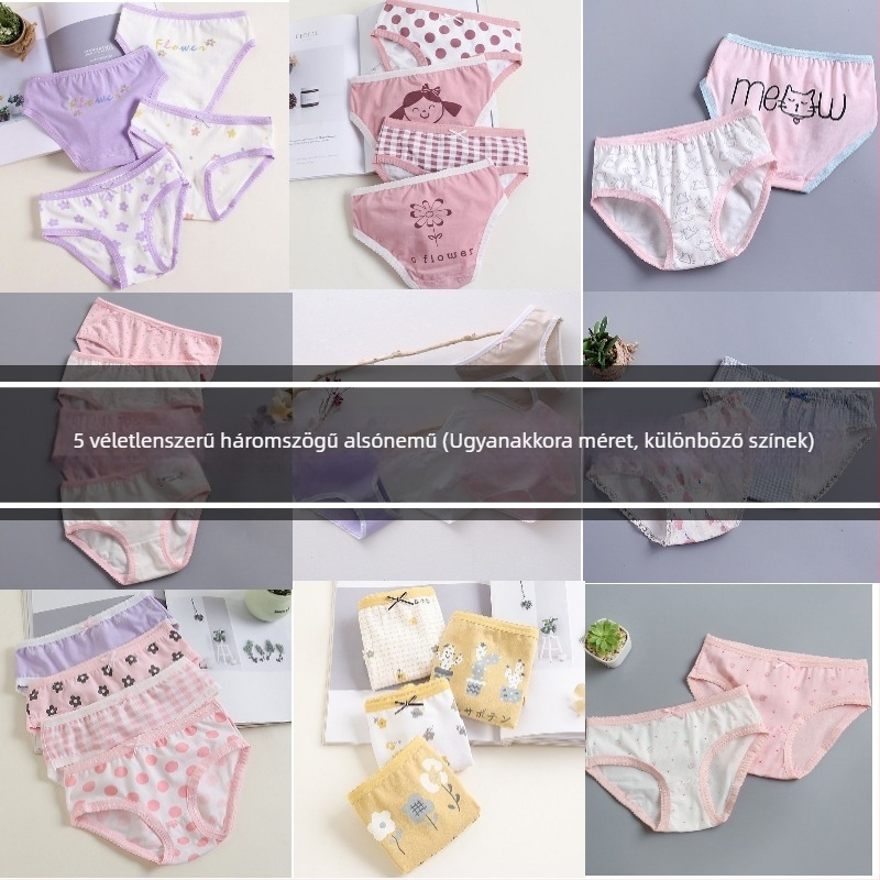Guona lányoknak szóló alsónemű, 95% pamut és Lycra, Class A, 3–8 éveseknek