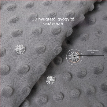 Bidole babapléd bean velvet anyagból, vastag, rajzfilm mintával, újszülötteknek, őszi-téli szezonra