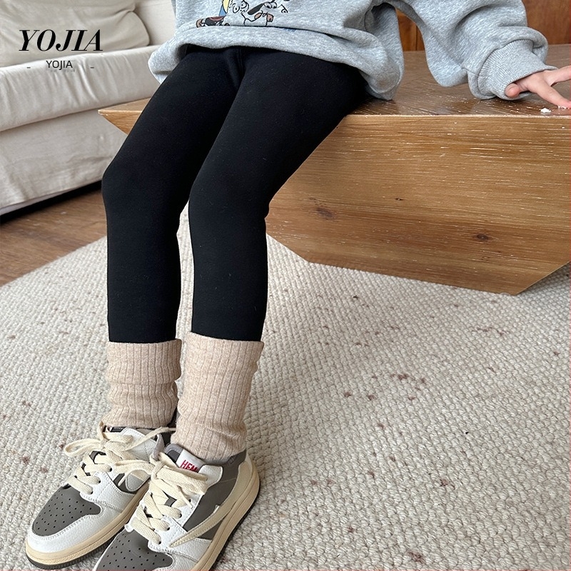Lányoknak szóló gyerek leggings poliészterből, magas derekú, 3–8 éves korosztálynak, téli szezon.
