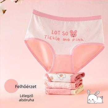 Lányok pamut háromszög alakú bugyi, biztonsági osztály A, 3–8 éveseknek, 95% pamut 5% elasztán