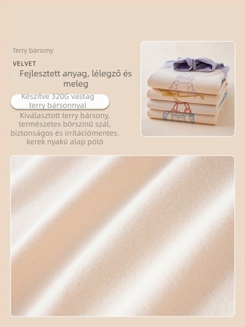 Gyermekek számára készült meleg, fleeces belsővel ellátott otthoni ruházati készlet, uniszex, állatmintás, őszi-téli, laza pulóver stílus, viszkóz 67%