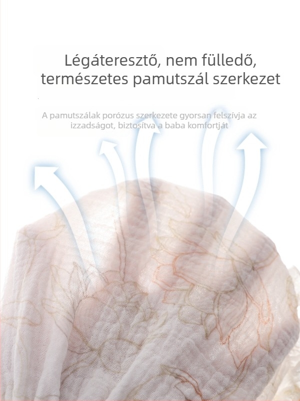 Bébi edzőnadrág gézzel – antibakteriális, légáteresztő, biztonsági osztály A, 0–3 éveseknek