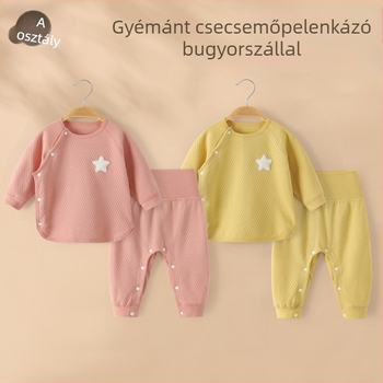 2 részes pamutkészlet – koreai stílus, 1–3 éveseknek, tavasz–ősz–tél