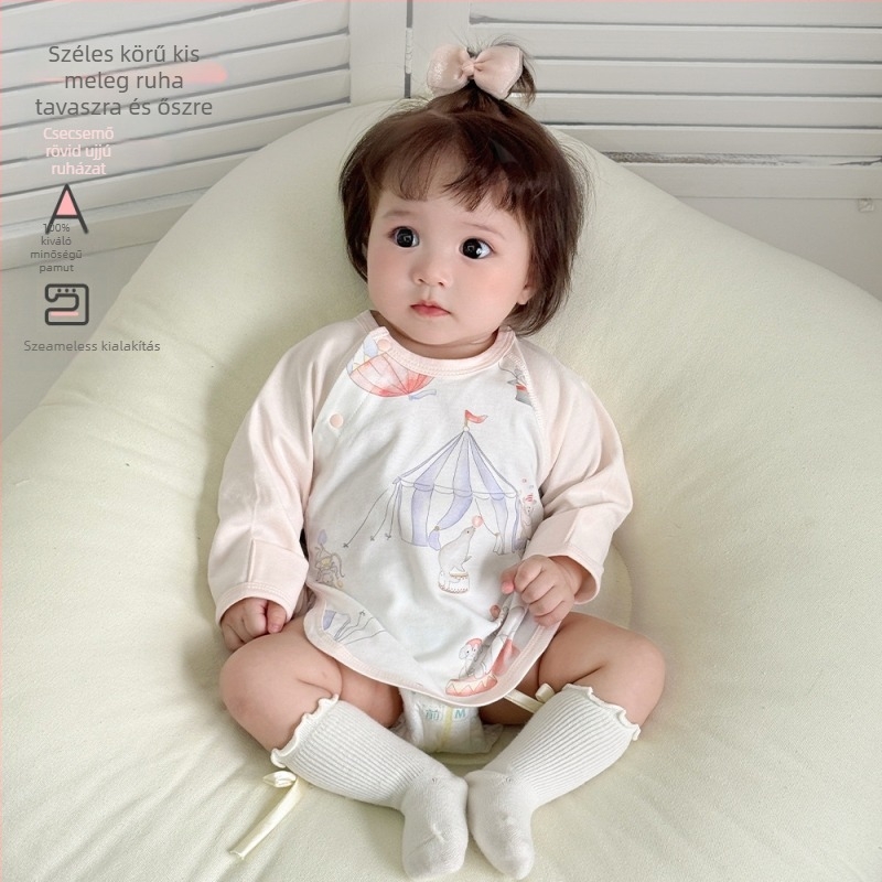 Baba 100% pamut body hosszú ujjú, osztály A, kerek nyakú, 0–1 év közötti újszülötteknek, 100% pamut