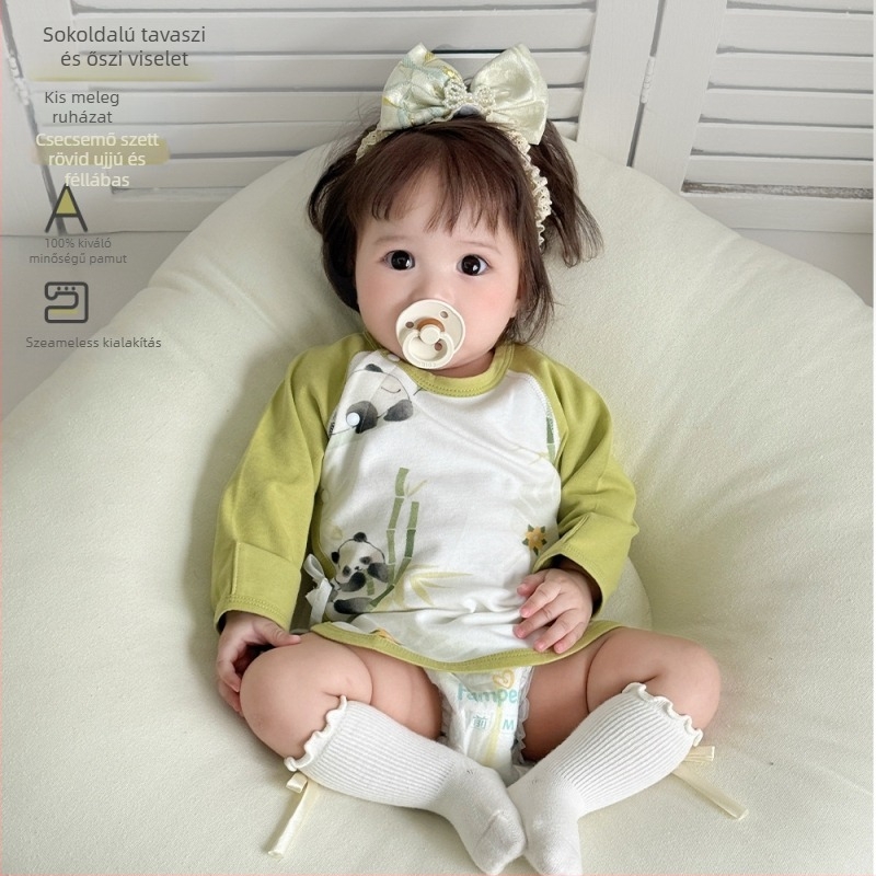 Baba 100% pamut body hosszú ujjú, osztály A, kerek nyakú, 0–1 év közötti újszülötteknek, 100% pamut