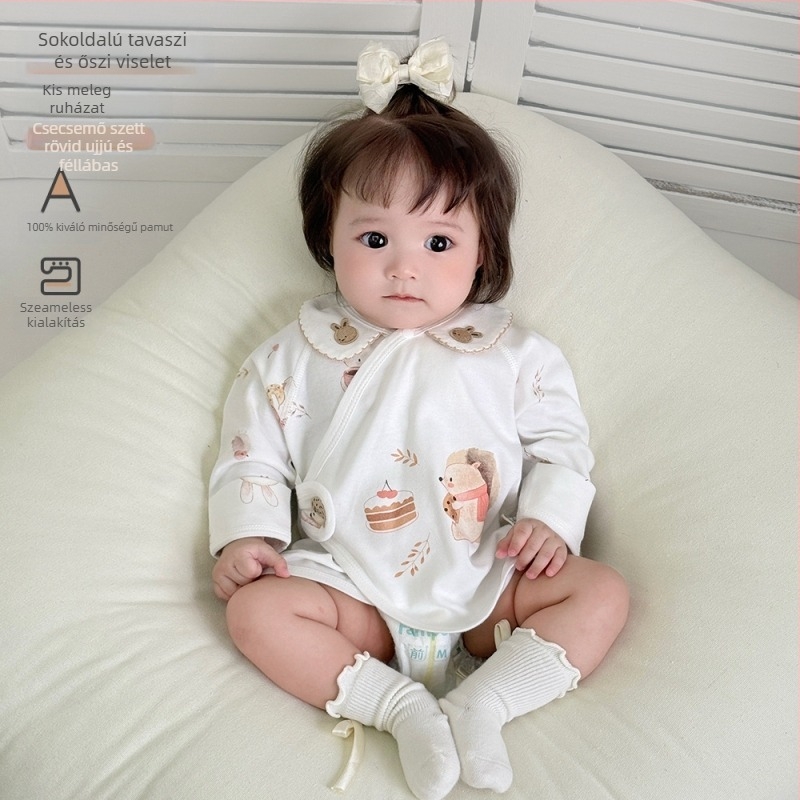 Baba 100% pamut body hosszú ujjú, osztály A, kerek nyakú, 0–1 év közötti újszülötteknek, 100% pamut