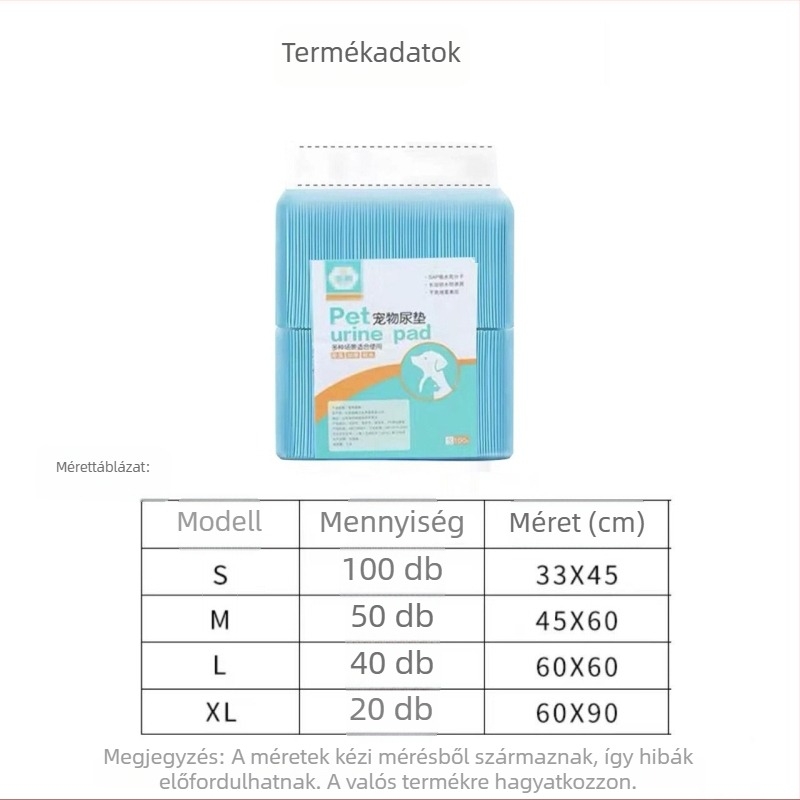 Kisállatok edzőpadja macskáknak és kutyáknak - nedvszívó, szagtalanító, nem szövött anyag