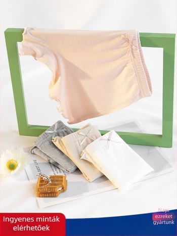 Lányok nyári modal pamut alsónemű, osztály A csúszásmentes, középső derekú, 3–8 éveseknek