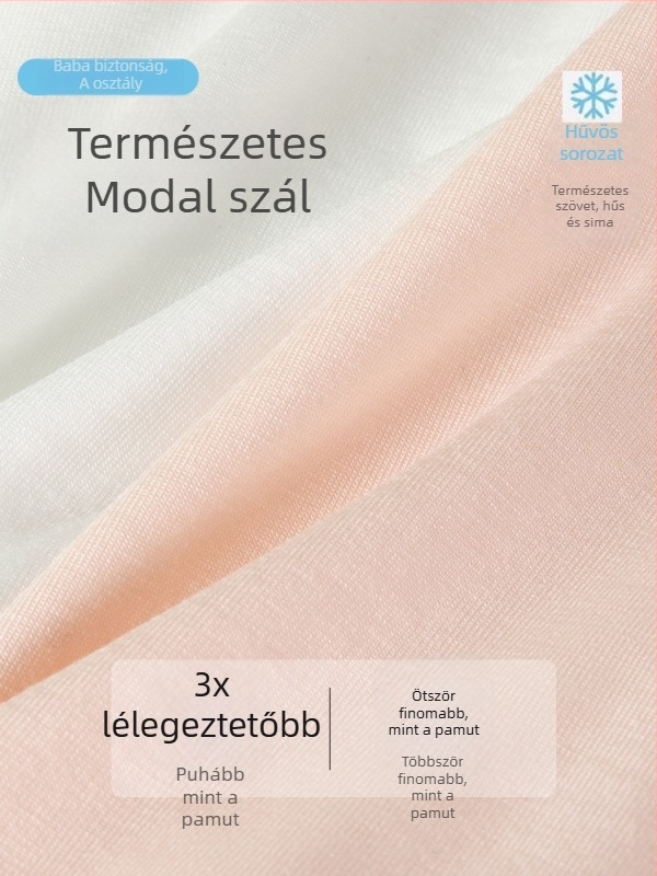 Lányok nyári modal pamut alsónemű, osztály A csúszásmentes, középső derekú, 3–8 éveseknek