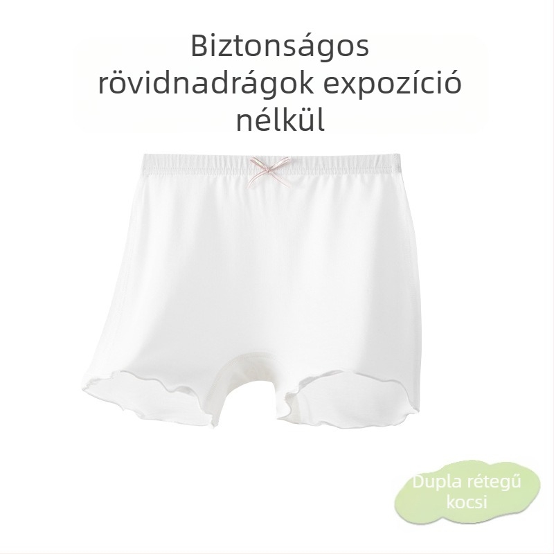 Lányok nyári modal pamut alsónemű, osztály A csúszásmentes, középső derekú, 3–8 éveseknek