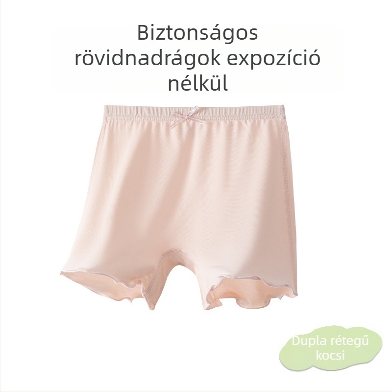 Lányok nyári modal pamut alsónemű, osztály A csúszásmentes, középső derekú, 3–8 éveseknek