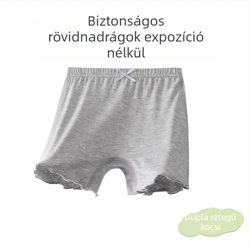 Lányok nyári modal pamut alsónemű, osztály A csúszásmentes, középső derekú, 3–8 éveseknek