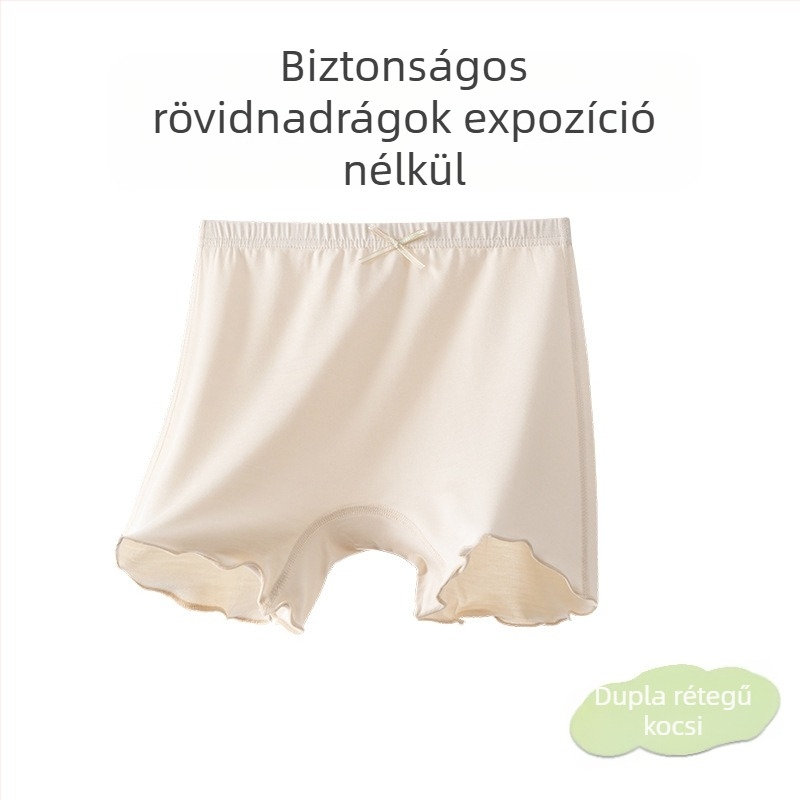 Lányok nyári modal pamut alsónemű, osztály A csúszásmentes, középső derekú, 3–8 éveseknek