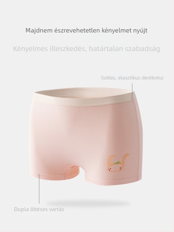 Lányoknak készült modal alsónemű, boxer fazon, osztály A, nem szorít, 92% modal, Warm Buds, Nyár 2024