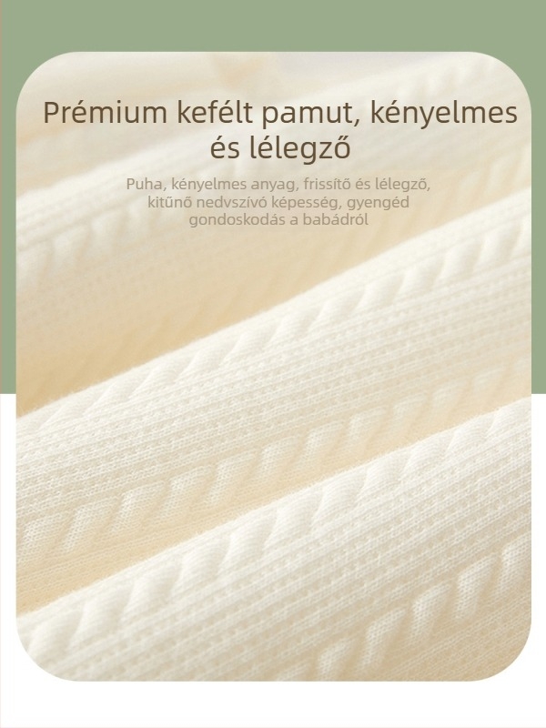 Lamb Dudu baba pamut otthoni felső, uniszex, V-nyakú, puha kezeléssel, 95% pamut, 1–3 év