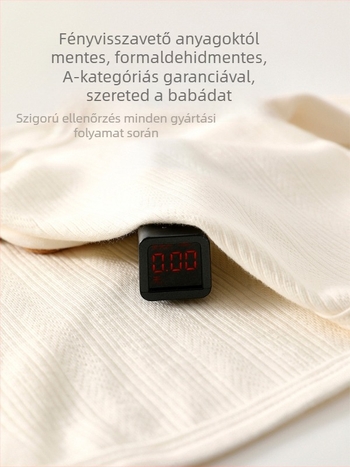 Csecsemő pamut felső félháttal dizájnnal, uniszex, Class A biztonság, 100% pamut, kerek nyak, egész éves viselet