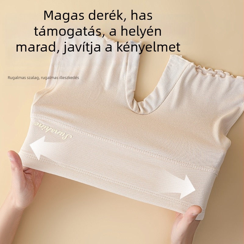 Gyerekeknek készült pamut biztonsági rövidnadrág lányoknak, magas derekú, átlátszatlanság elleni, 2-in-1 alsónemű nyárra, 80% pamut, 2025 tavasz