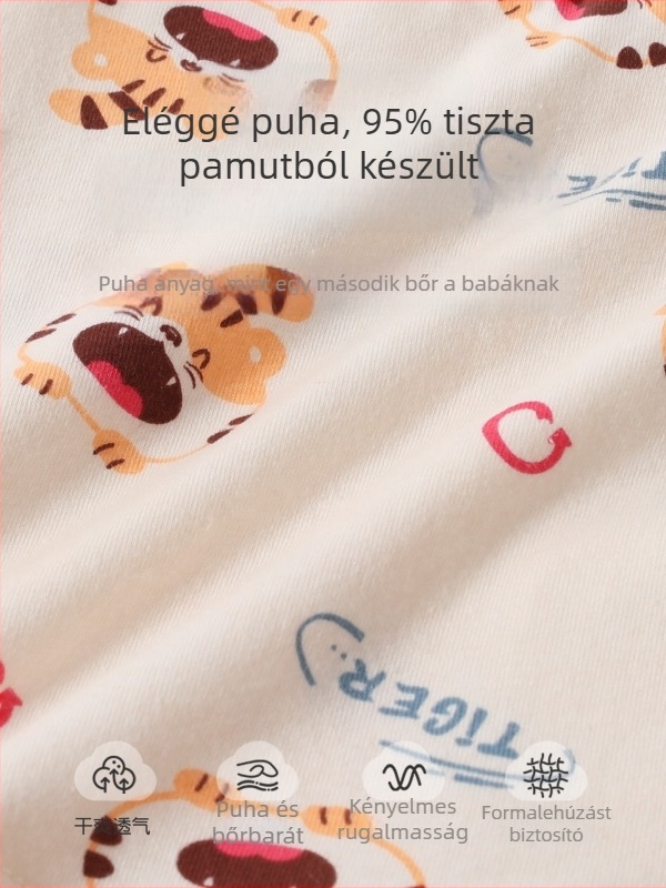 Fiúknak boxeralsó – 95% pamut, 1–3 éveseknek, Jingqi márka, 2025 ősz