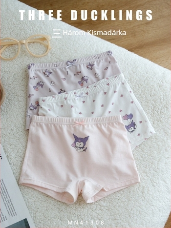 Three Little Ducks – Kislányok boxeralsó, Lenzing Modal, 46% Modal, Antibakteriális és lélegző, 3–8 év