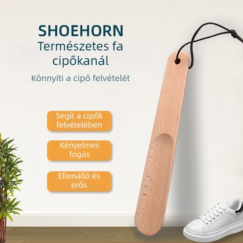 Fából készült shoehorn, figura-stílus, mindennapi casual, modell XB-2630, alkalmas minden évszakra