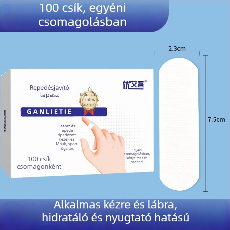 Youaike Száraz repedés tapasz – rugalmas, lélegző kötszer, nem szőtt anyag, vastagság 0.5 mm, 3 éves szavatosság