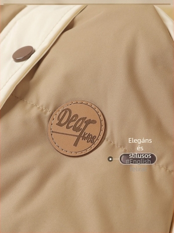 Gyerekeknek szóló kapucnis pehelykabát; töltet: pehely; 1–3 év; téli szezon; stílus: mindennapi