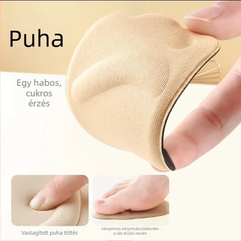 Magas sarkú cipő elülső talpbetét memória funkcióval – csúszásmentes, fájdalomcsillapító hatás