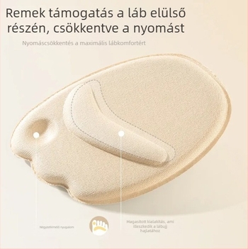 Magas sarkú cipő elülső talpbetét memória funkcióval – csúszásmentes, fájdalomcsillapító hatás