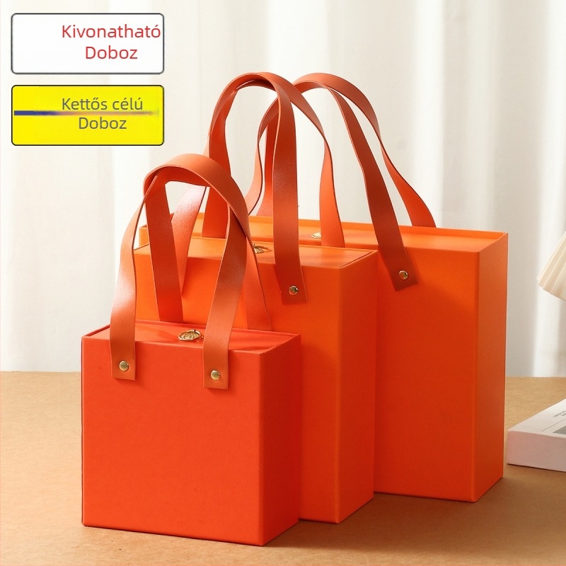 Papírból készült baba ajándékdoboz, új kínai stílus, kézzel készített, nyomtatott logóval