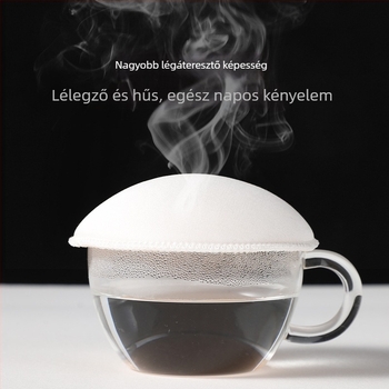 Női pamut felső beépített melltartó párnával, U-alakú hát, 3/4 kosár, fix dupla vállpánt