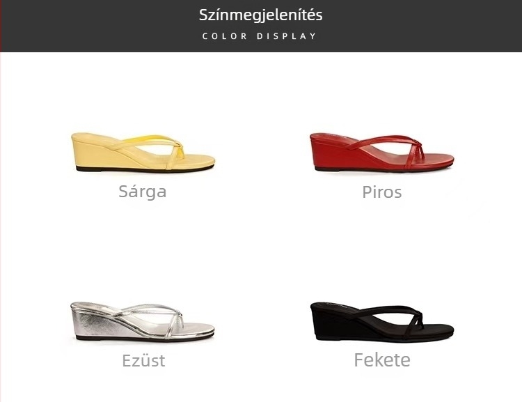 Női 6 cm-es klines szandál, vastag talppal, kerek orrú, gumitalppal, felső és belső rész szuper rostból