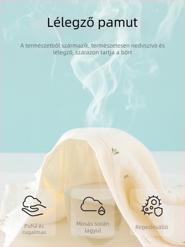 Két darabos pamutból készült téli meleg baba termo készlet, uniszex, V-nyakú, rajzfilm minta, puha felületű anyag