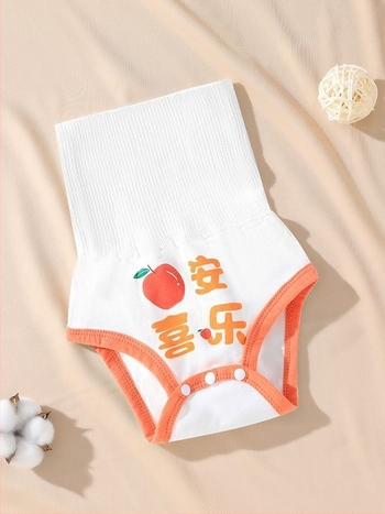 Bei Le Yi Baba számára 100% pamutból készült magas derekú pocakvédő nadrág, újszülötteknek, varrás nélküli