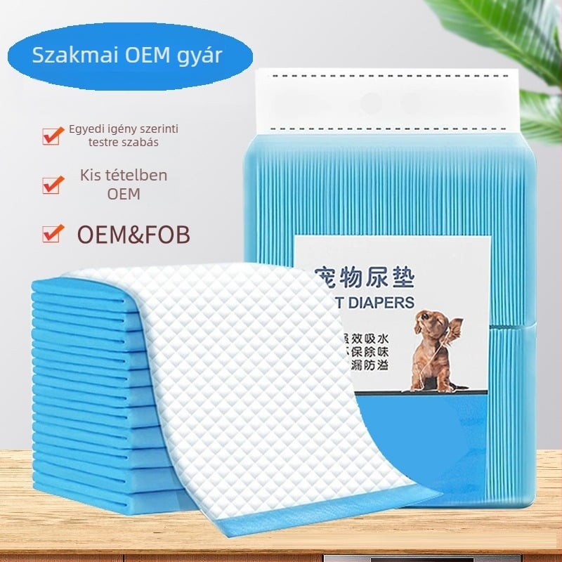 Háziállatok vizeletvédő alátétek — márka Cat face; anyagok: nem szövött textil, bambuszszén rost, gyanta, fluff pulp; alkalmas háziállatok számára; csomagolás specifikáció szerint