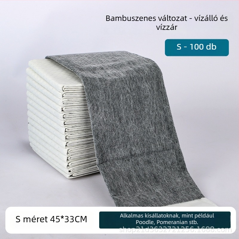 Háziállatok vizeletvédő alátétek — márka Cat face; anyagok: nem szövött textil, bambuszszén rost, gyanta, fluff pulp; alkalmas háziállatok számára; csomagolás specifikáció szerint