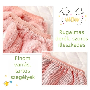 Gyerek karvédő ujjjvédők - meleg, téli mintával (Téli, Karikatúra minta, 100% pamut, Kumquat)