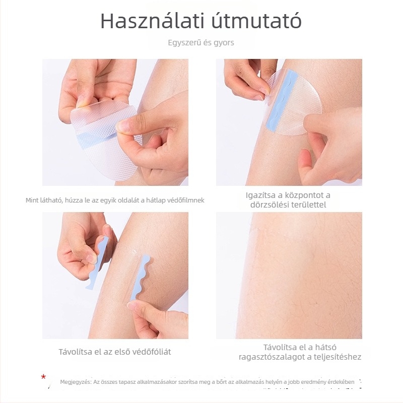 Combvédő tapasz a combra, légáteresztő és higiénikus, férfiak és nők számára, hordozható és tartós.