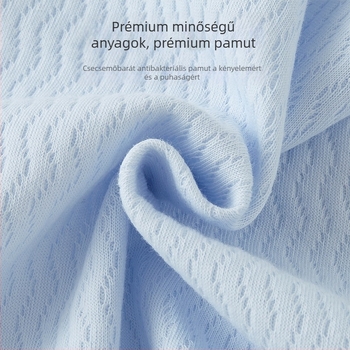Csecsemő hosszú ujjú kardigán 100% pamut, tavasz–őszre, körkörös nyakú, kapucni nélküli, 1–3 éveseknek