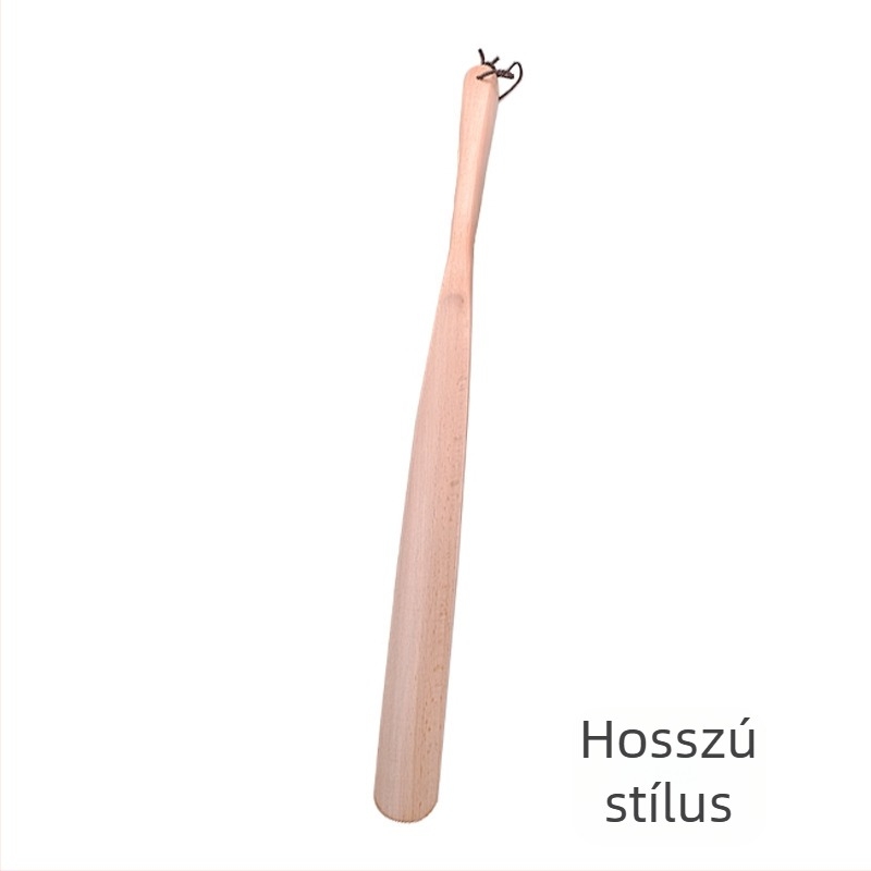 Cipőkanál bükkfából, hosszú nyéllel – Modell XD-2358, Konbida (idős és terhes nők számára)